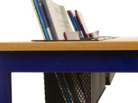 Desks with Top Loading Baskets