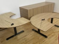 Height Adjustable Horseshoe Table